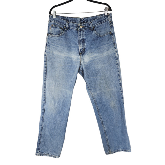 Carhartt Traditional Fit Jeans 36x30 (35x29) Mens Faded 100% Cotton Rigid Vtg - Picture 1 of 12